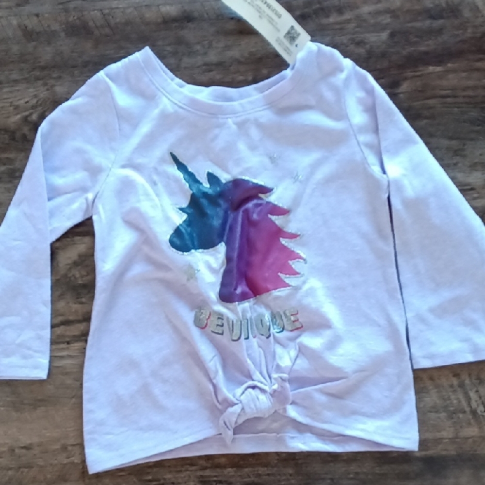 Unicorn Graphic Kids Shirt - White
